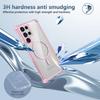 For Samsung Galaxy S22 Ultra 5G Magnetic Case TPU+PC Clear Phone Cover