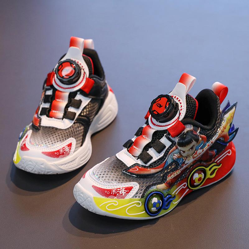 

Boys shoes sneakers 2025 spring and autumn new children s cartoon shoes soft sole little boy fashion running dad shoes 26 inner length 16.0cm