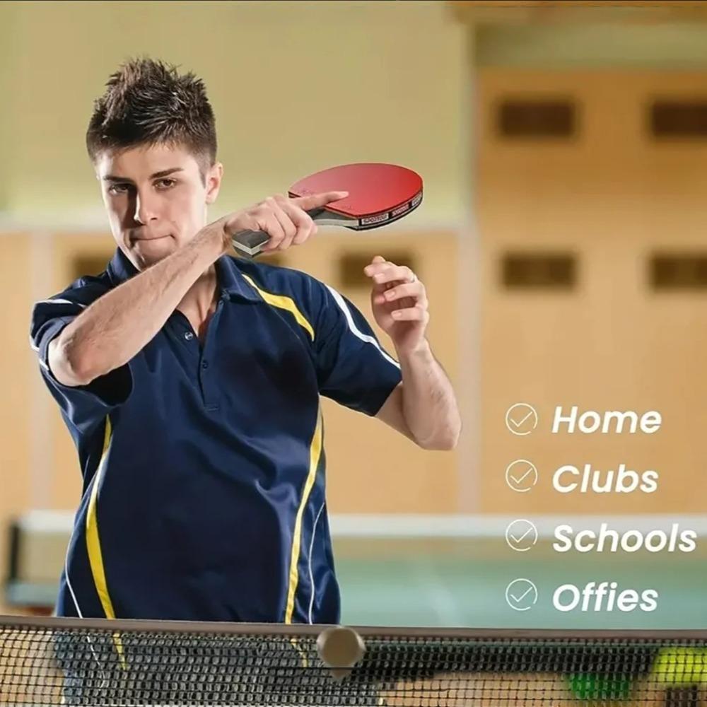 2Pcs HUIESON Ping Pong Rackets 6 Star Ping Pong Supplies Table Tennis Racket  For Club Training