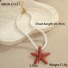 GEMCHIC Women's Exaggerated Colorful Starfish Necklace Fashion Vacation Beach Jewelry