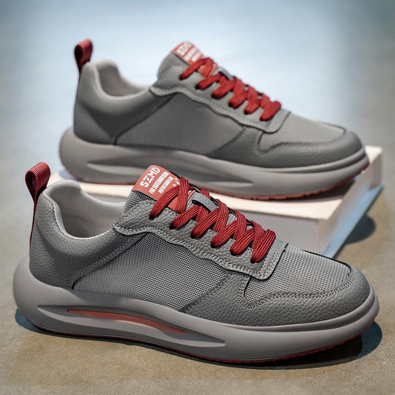 New Fashion Men 's Four Seasons Comfortable Thick Sole Shoes Students BoysTrending Soft Sole Breathable Casual Running Sneakers