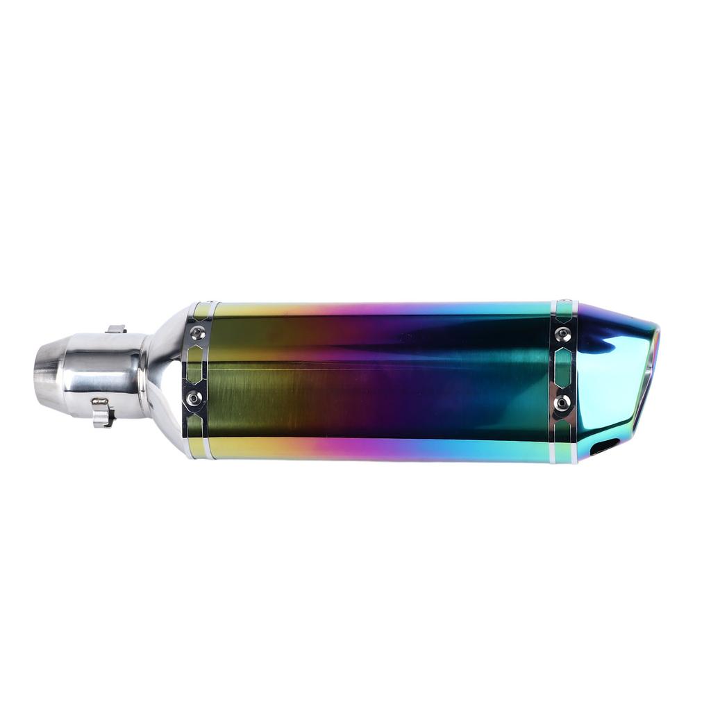 Motorcycle Exhaust Tip Pipe Large Displacement Stainless Steel Colorful Case Universal Outlets End Tailpipe for 51mm