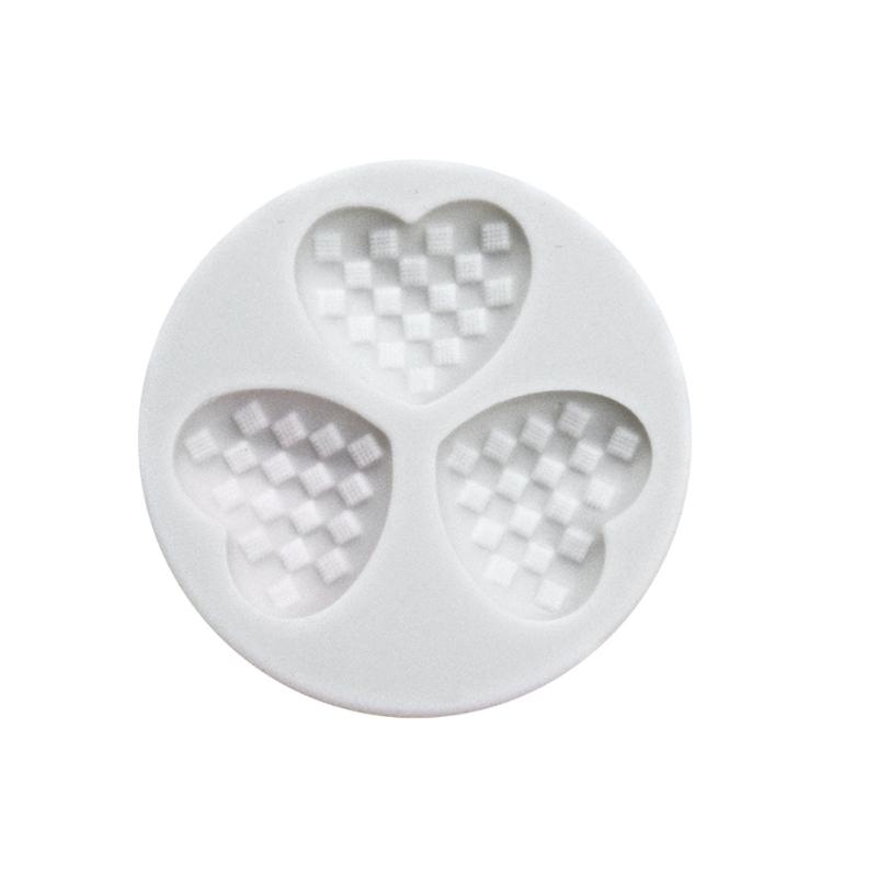 3 Cavity Love Heart Silicone Chocolate Mould Cake Decorating Baking Accessories 1