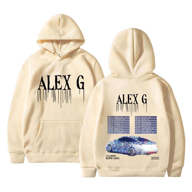 Alex G Tour 2025 Hoodie Men Women Clothing Casual Sweatshirt Men's Oversized Hooded Tracksuit Male Fashion Fleece Cotton Hoodies