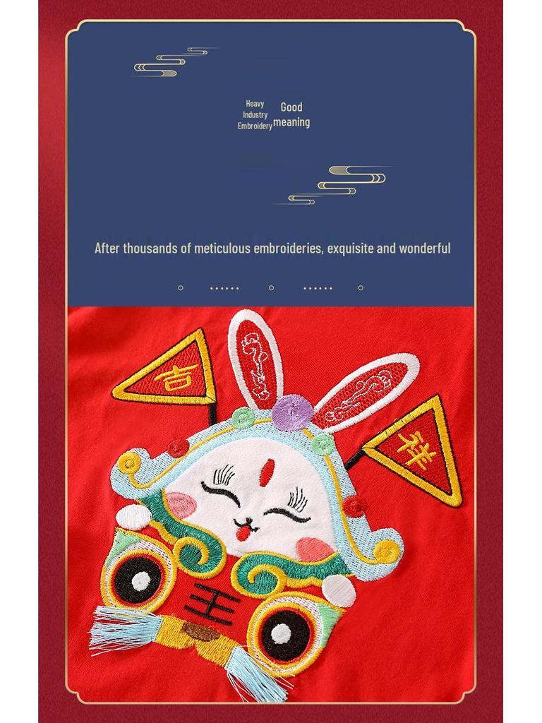 Year of the Dragon Infant Party Dress with Footed Bib - Summer Style for Newborns