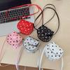 Single Shoulder Bag with Polka Dots, Sweet Hearts and Baby Design, Crossbody Bag for Children, Small Wallet for Kids