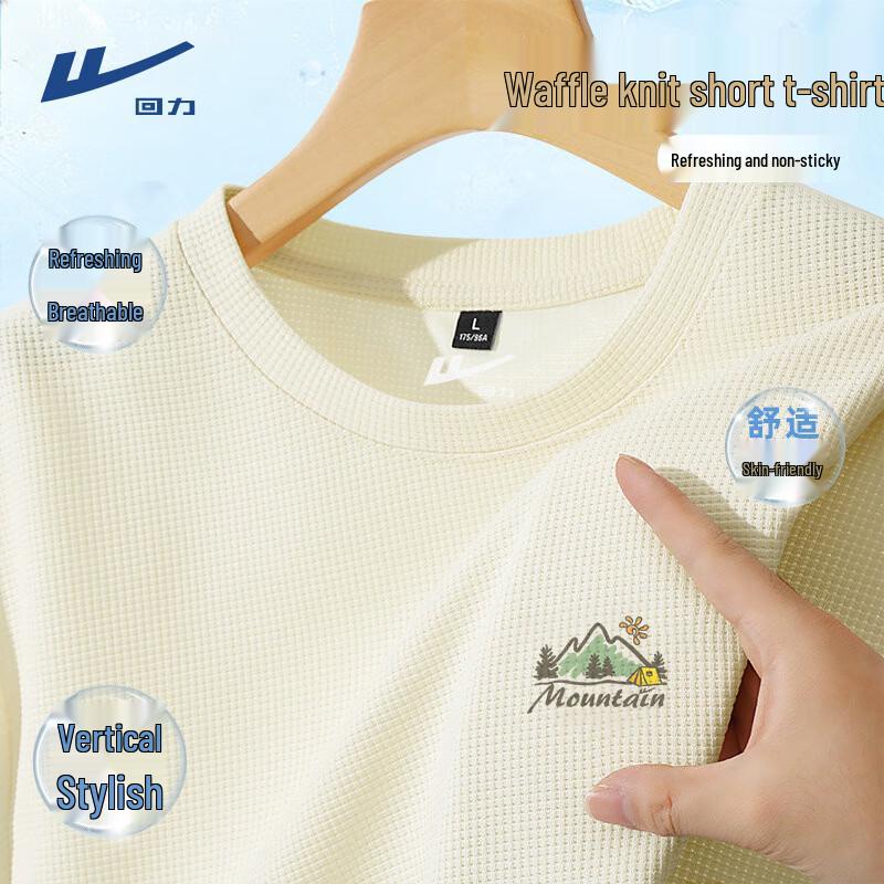 Warrior Men's Waffle Knit Casual T-Shirt