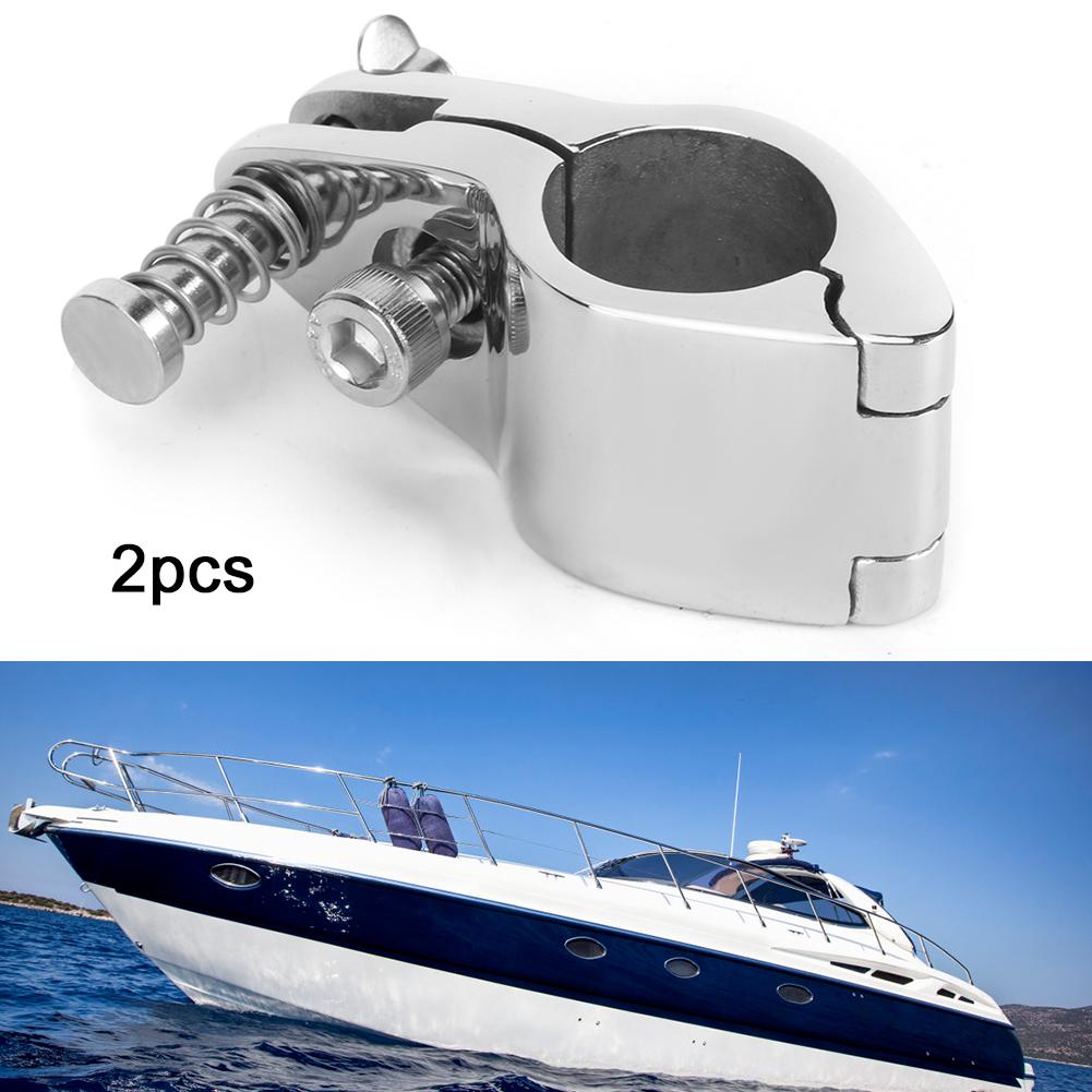2pcs Top Hinged Jaw Slide Boat Pin & Cam Clamp Marine Yachts Fitting Hardware