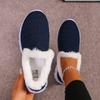 Fashion Mesh Casual Women's Running Sneakers 2024 Autumn and Winter Comfortable and Lightweight Slip-on Thickened Warm Low-top Shoes