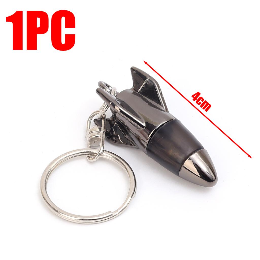 Car Static Eliminator Keychain Bullet Head Rocket Lightning Shaped Anti Static Keychain Decorative Pendant Electrostatic Release