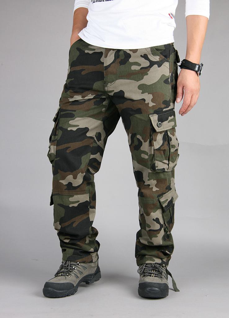 Multi-pocket four-season multi-functional outdoor casual pants men's overalls trousers large-size men's pants tactical pants tide