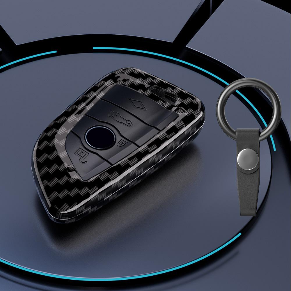 New Abs Carbon Fiber Car Key Case Cover Protector Shell For Bmw  G20 G30 X1 X3 X4 X5 45E G05 X6 F20 G21 F40 F80 35I 3 5 9 Access