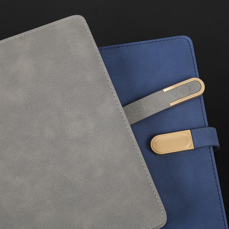 Premium Velvet Texture A5/A6 Business Notebook with Magnetic Closure