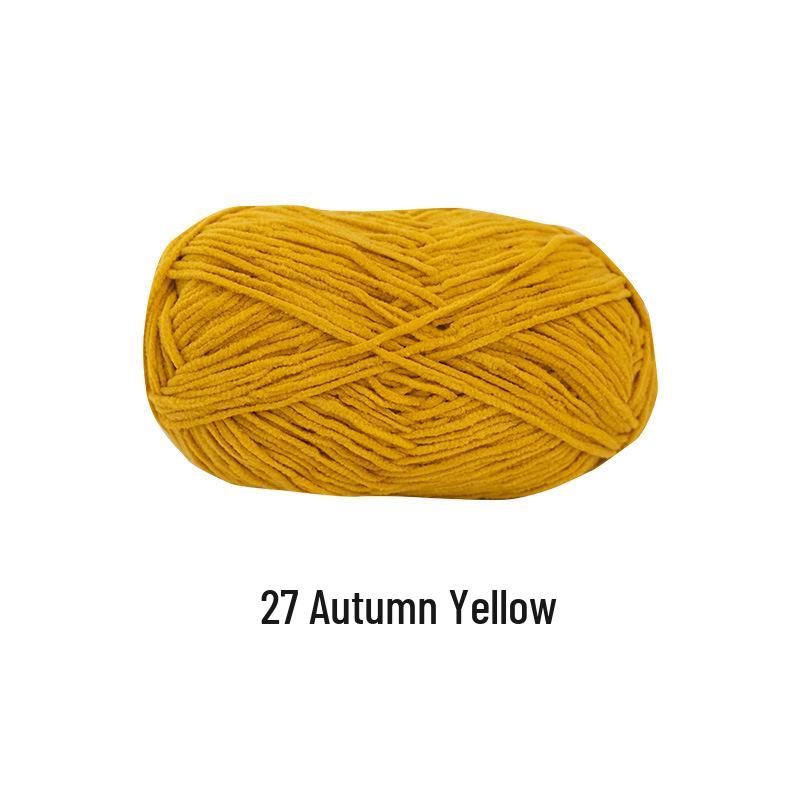 Xuefeier Chenille Gold Velvet Hand-Knitted Bag Doll Yarn Kit