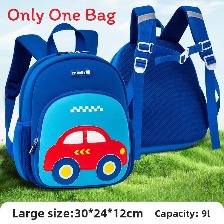 Kids School Backpack With Butterfly And Car Prints For Boys And Girls Made Of Lightweight Breathable Nylon