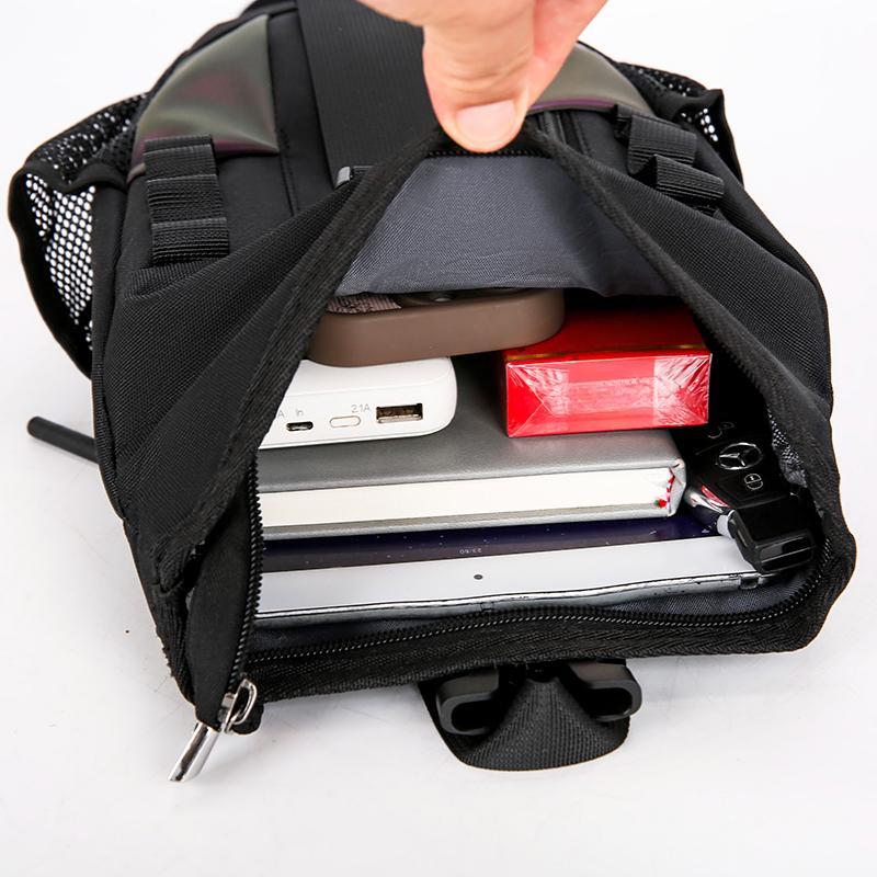 Многофункциональный тактический хип-хоп красочный светоотражающий рюкзак для мужчин — фото 7