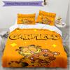 3pcs Duvet Cover Set (1*Duvet Cover + 2*Pillowcase, Without Core), Garfield Print Soft All‑Season Bedding Set, Home Bedroom Decor Gift