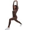 Auroth Seamless Gym Running Set Women Long Sleeve Yoga Sportswear Sexy Push Up Pants Fitness Clothes