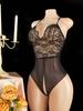 For Woman Nightdress See Through Deep V Sexy Underwear Women One-piece Exotic Costumes Hollow Crotchless Backless Bodysuit