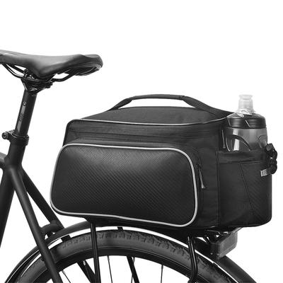 12L Waterproof Bike Rear Rack Bag Large Capacity MTB Bicycle Trunk Pannier Cycling Tail Bag for Commuting