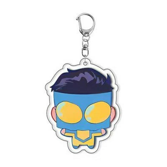 DC Young Hero Acrylic Keychain: Superhero Backpack Pendant & Anime Cartoon Collection Gift