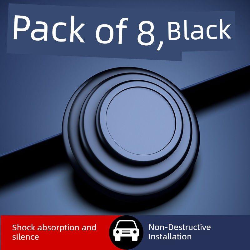 

Car Door Shock-Absorbing Cushion Pads, Car Anti-Collision Strips, Rearview Mirror Bumper Strips, Rubber Bumpers, Thickened Door Anti-Vibration Pads Black-8 Pack