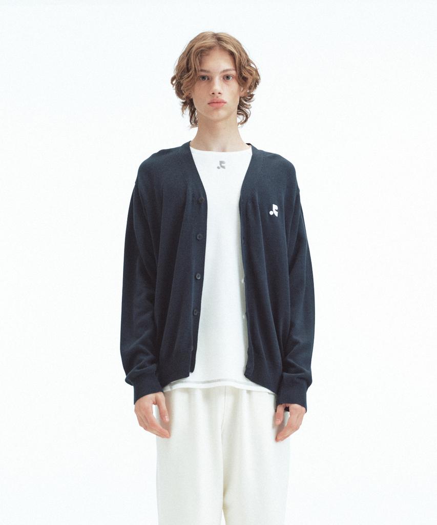 Rest&Recreation Loose Fit Knit Cardigan - Navy