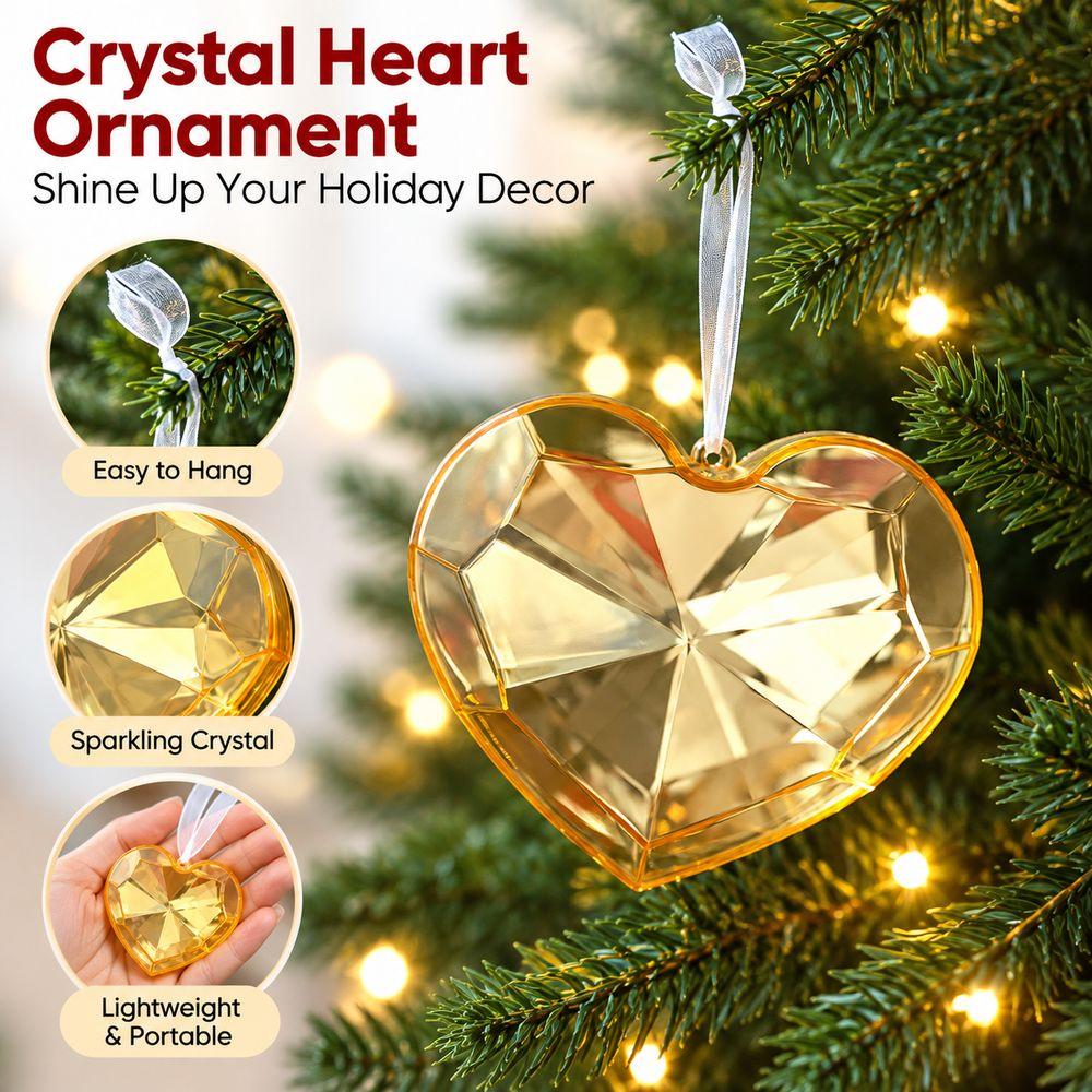 Heart Pattern Acrylic Pendant Decoration Acrylic Material Holiday Decoration Pendant Holiday Gift