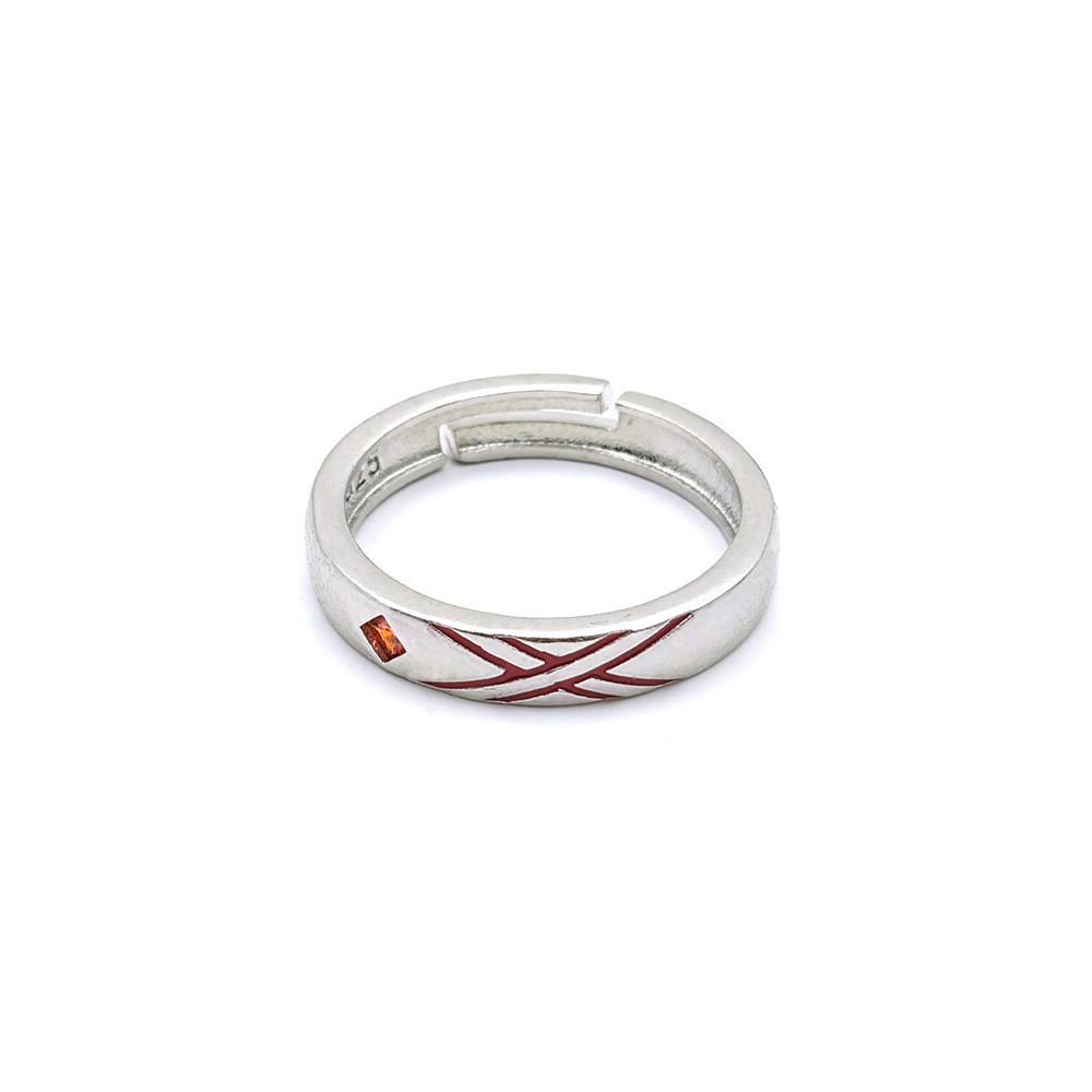 

Darling In The Franxx Couple Adjustable Ring With Cartoon Character Copper Material For Cosplay Fans червоний