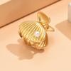 Seashell and Pearl Top Clamp Hair Accessory Graceful Shell Hair Clip with Pearls Detailing Beautiful Hair Clamp