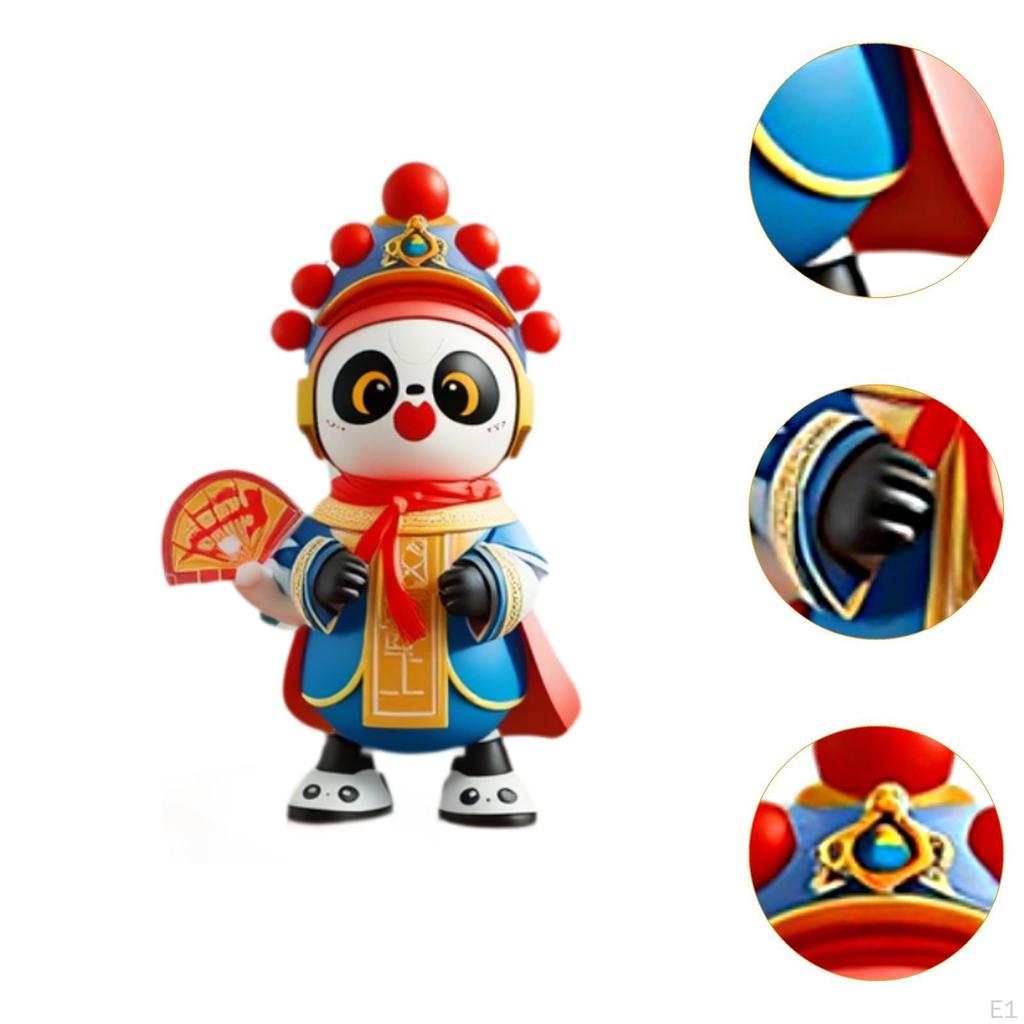 Face Change Doll Sichuan Opera Statue Traditional for 3 4 5 6 7 Year Old