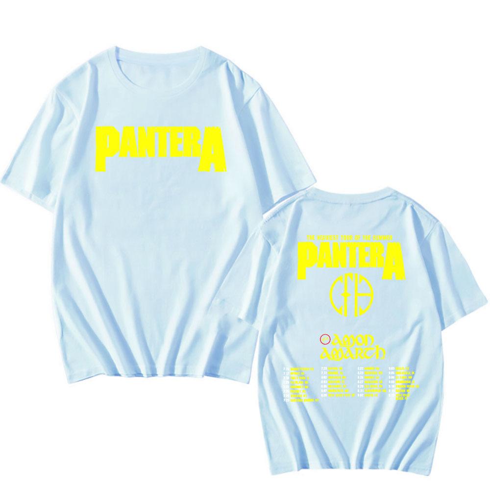 Pantera Nejtěžší turné léta 2025 Tričko Letní krátký rukáv Pánská trička Unisex Streetwear Grunge Rocková kapela Potisk Trička