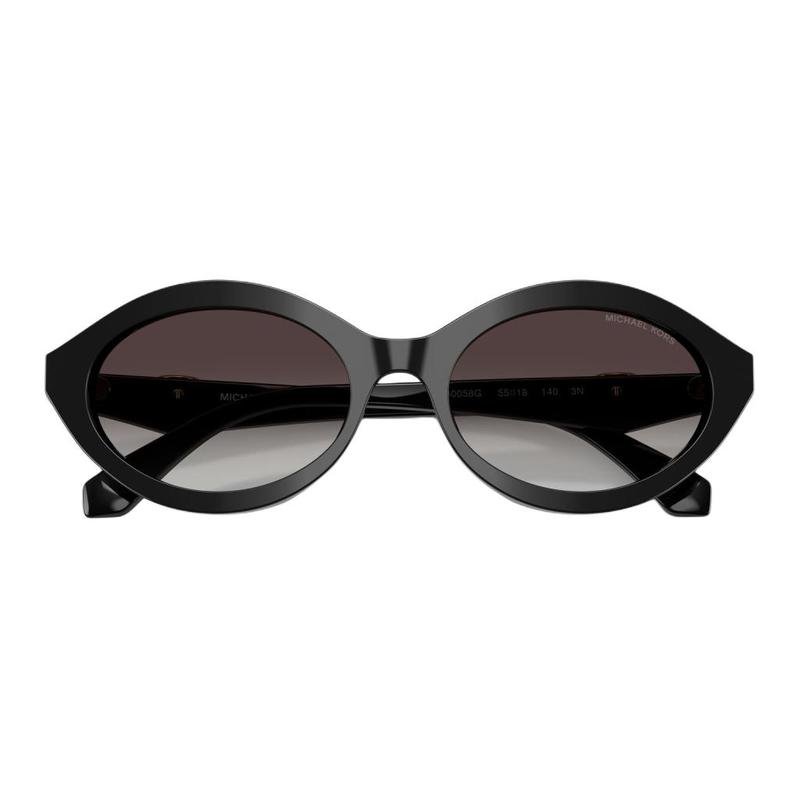 MICHAEL KORS Stylish Simple Design Acetate Oval Sunglasses Women's Black