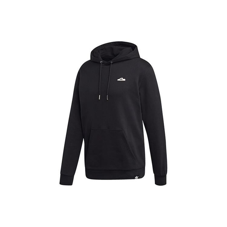 adidas originals MINI EMB HOODY hooded Long Sleeves Black Men s FK9979 S