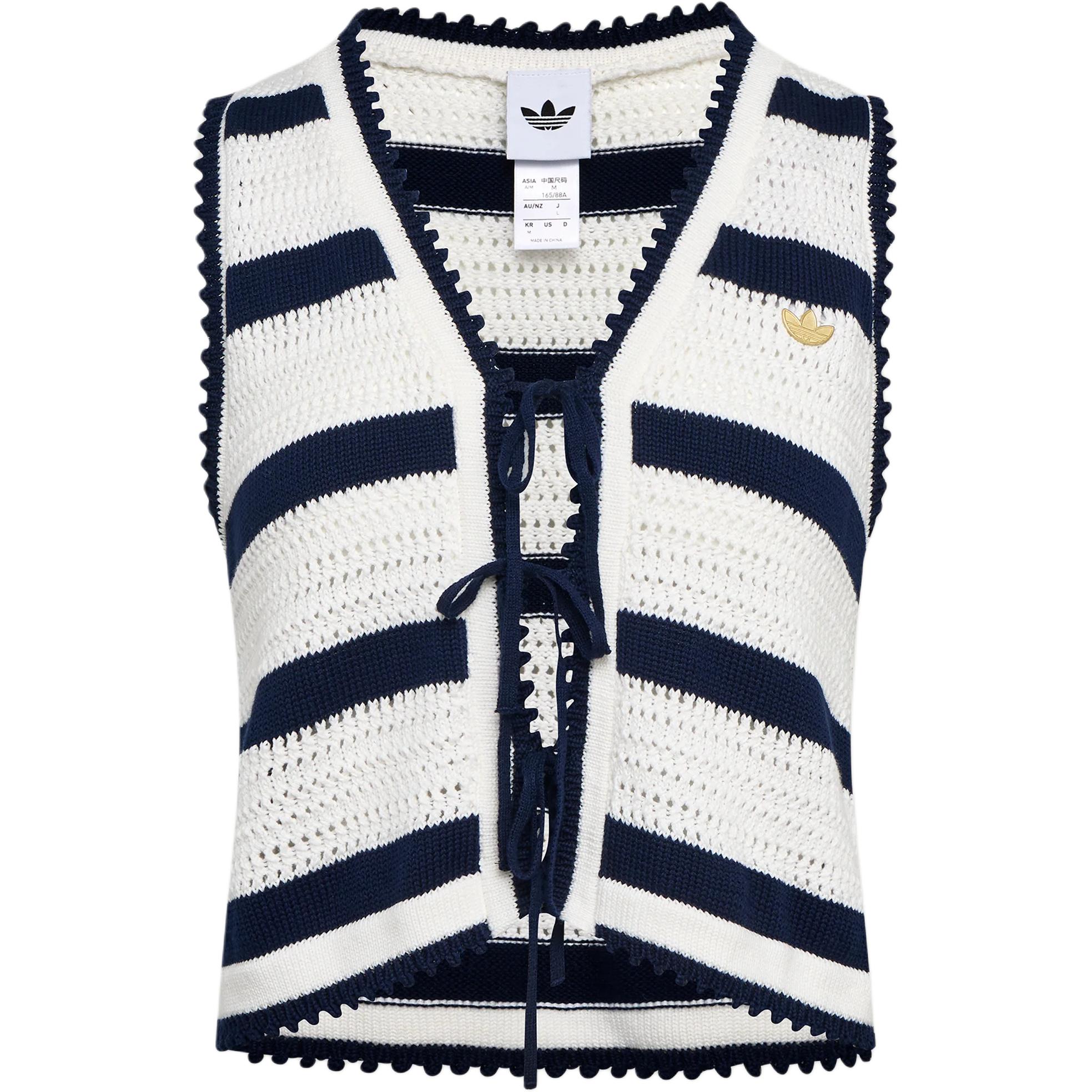 Adidas Originals Resort S Крючком Хлопок Вязаный Удобный Универсальный Жилет Женские жилеты KX0703 L