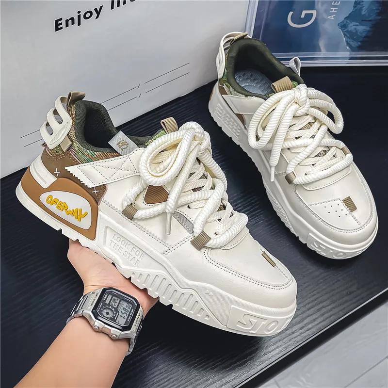 Fashion Trendy All-match Men's Casual Sneakers Popular Comfortable Men's Sports Shoe Light Outdoor Athletic Sneaker Flat Shoes for Men