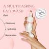 SkinInspired Foaming Daily Use Face Wash (100ml), AHA & BHA Natural Face Cleanser for Glowing Skin, Hyaluronic acid, Pentavitin, Best for Normal, D