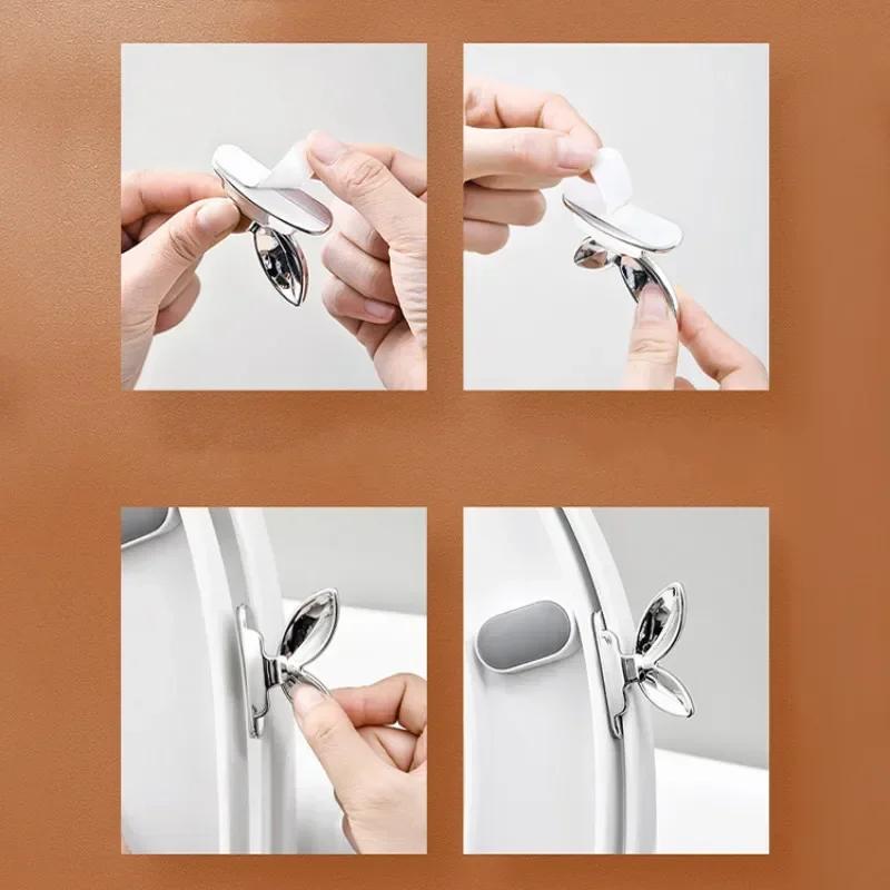 2pcs Toilet Lid Lifting Device Lid Lifter Toilet Seat Lifter Toilet Lid Handle Bathroom Supplies Multifunctional ABS Practical