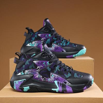 Basketball Shoes Men's Spring and Summer Teenage Couple Sports Shoes Students Sports Competition Training Shoes Boys Fashion Trendy Shoes