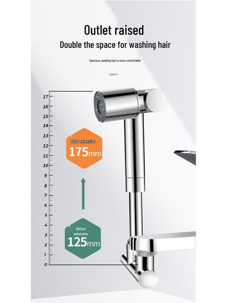 Rotatable Mechanical Faucet Extender - Anti-splash Multifunctional Spout Head