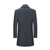 2025 Men's Wool Trench Coat: Autumn/Winter Mid-Length Business Casual
