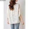 MODIQUE Spring Summer Plus Size New Women Loose Vintage Solid Minimalist Blouse Shirts Female Casual Oversize Folk Short Sleeve O-Neck Top