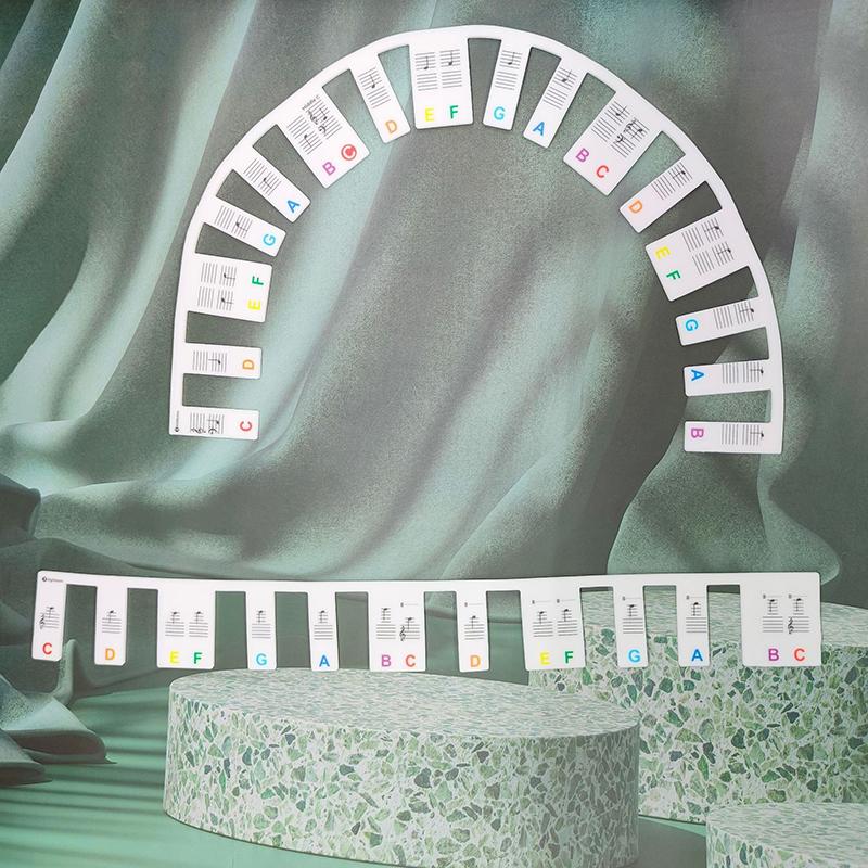 

Наклейки для клавиш пианино Miwayer для 88/61 клавиш, съемные наклейки с нотами для клавиатуры пианино для изучения, руководство по нотам для начинающих