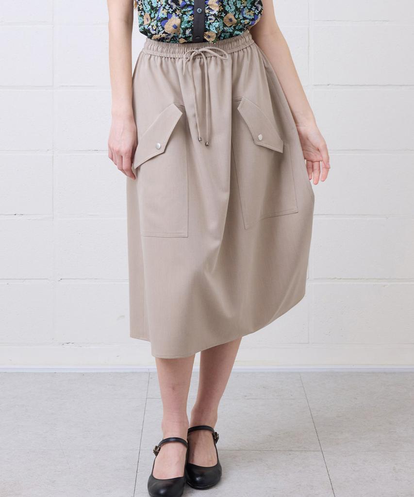 Yujiot Big Pocket Band Skirt (2 Colors)