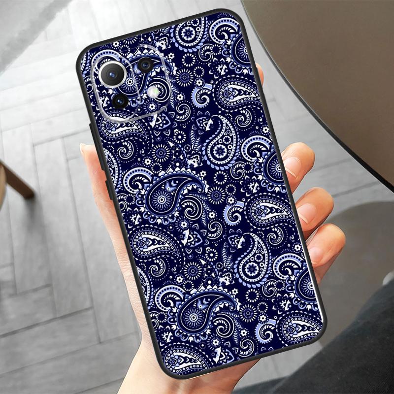 Coque à motif bandana sans couture pour Xiaomi 15 Pro, 13, 14 Ultra, 11T, 12T, 13T, 14T Pro, POCO F7, X7 Pro, X3, X5, X6, F5 et F6