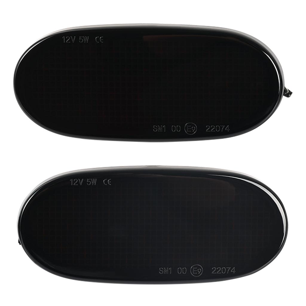 2Pcs For Benz Sprinter W906 2006-2018 VW Crafter 2006-2016 Clear & Smoked Lens LED Side Marker Lamp Amber Lights