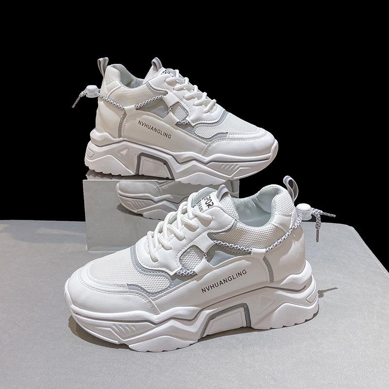 Maogu New Fashion Sneakers Women Sports Shoes Platform Mesh Breathable Vulcanized Shoe Wedge Casual Woman Summer Zapatos Mujer