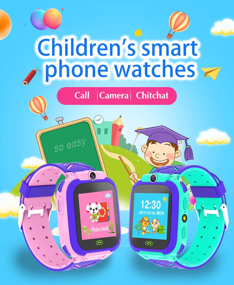 Multilingual Children's Smartwatch Q12 - Fifth Generation with Photo, Positioning, and SIM Card Features