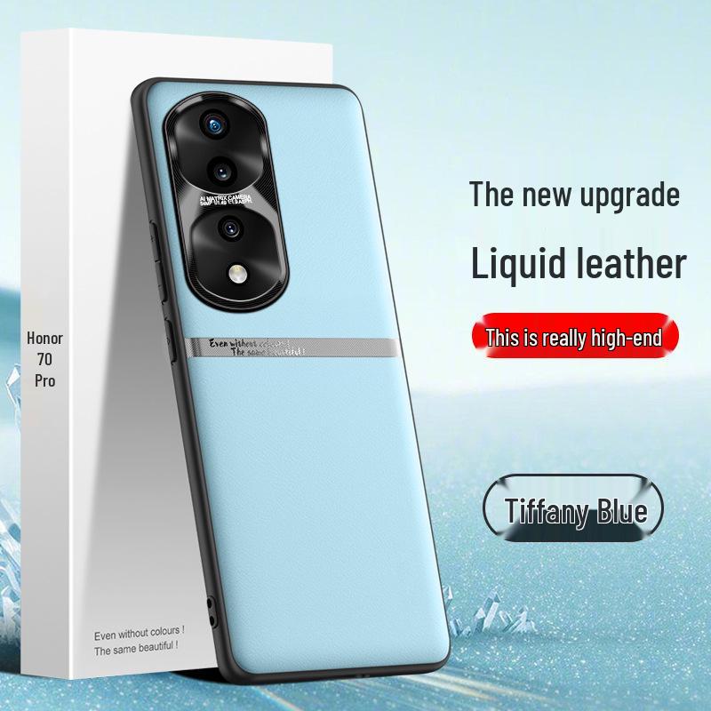 Honor 70 Pro Liquid Leather Phone Case: Anti-Fall & Anti-Fouling Protective Cover. Can Be Shipped Individually.