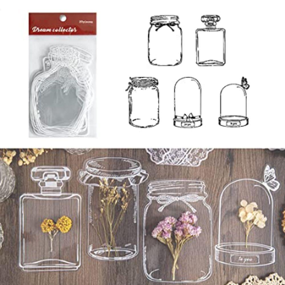 

Прозрачные закладки из сухоцветов, закладки для гербария, закладка для прессованных цветов, закладка для цветочной страницы Style A